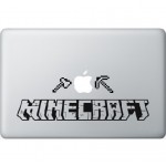 Minecraft Macbook Aufkleber Schwarz MacBook Aufkleber